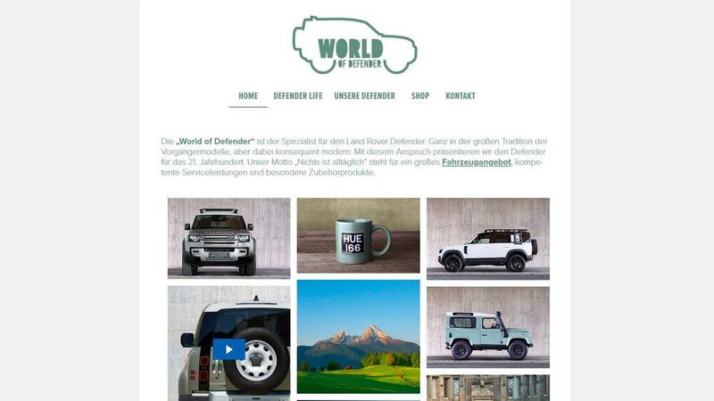 Die World-of-Defender-Website unterhält und informiert. (Bild: Land Rover Coburg)