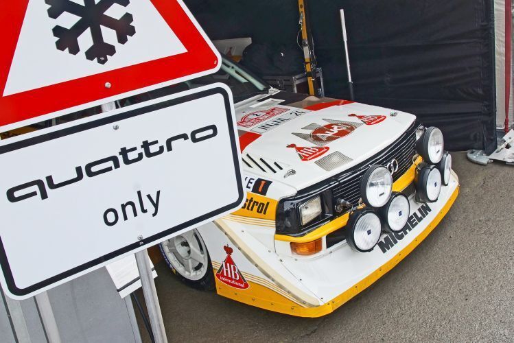 Gerade die gekürzten Sport-Quattro-Varianten mit ihrem Flügelwerk und der bekannten HB-Beklebung sorgten bei Fans der Marke für steigenden Blutdruck. (Matthias Knödler)