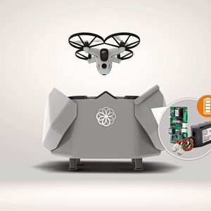 Die integrierte DC-USV (Unterbrechungsfreie Stromversorgung) von Bicker Elektronik schützt das autonomes Drohnensystem „Beehive” von Sunflower Labs bei Stromausfall, Spannungseinbrüchen oder Flicker.(Bild:  Bicker Elektronik GmbH, Sunflower Labs Inc.)