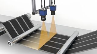 Machine Vision checks the surface, dimensional accuracy and orientation of the coated electrode tracks, thereby ensuring optimal quality. (Image:MVTec Software GmbH)