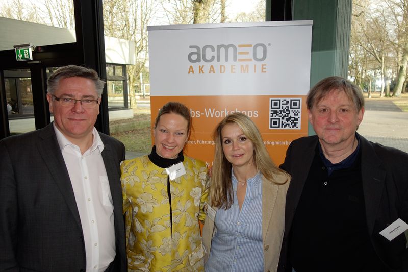 (v. l.) Udo Schillings, acmeo, Hannah Lamotte, IT-BUSINESS, Isabelle von Künßberg, acmeo, und Wilfried Platten, IT-BUSINESS (Bild: IT-BUSINESS)