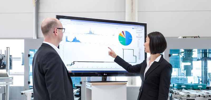 Production and machine data are to become more easily accessible through generative artificial intelligence.(Source:  University of Stuttgart IFF | Fraunhofer IPA | Rainer Bez)