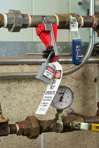 Lockout/Tagout devices are engineered to block specific energy sources in the ‘off’-position. (Brady Corporation)