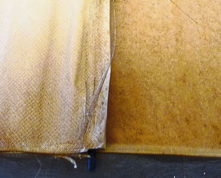 Vergleich links Membranoberfläche des ASD-Elements, rechts mit Standardspacer (Lanxess)