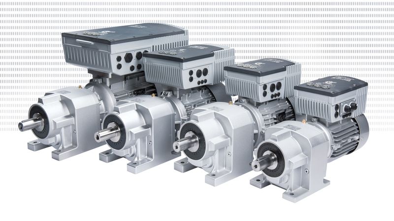 Die dezentralen Frequenzumrichter der Produktfamilie Nordac Flex werden direkt auf dem Motor installiert; die Geräte verfügen über einen modularen Aufbau sowie eine skalierbare Funktionalität.(Bild:  Nord Drivesystems)