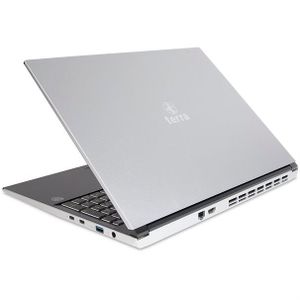 Auf der Rückseite es Notebooks sitzt ein GbE-Port für die LAN-Verbindung.(Bild:  Wortmann)