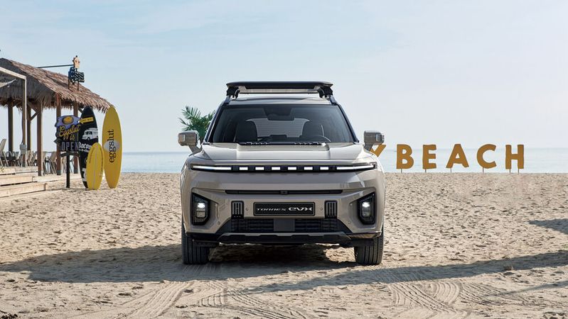 Im ersten Quartal 2024 soll der KGM Torres EVX auf den Markt kommen.(Bild:  Ssangyong)