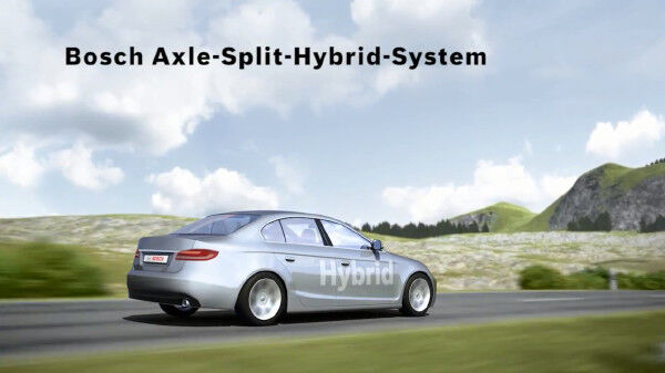 Das Axle-Split-Hybrid-System vereint Verbrauchs- und Umweltvorteile mit der Fahrfaszination eines elektrischen Antriebs ... (Bild: Bosch)