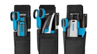 Mit den Gürteltaschen von Martor befördern professionelle Anwender ihre Schneidwerkzeuge sicher von A nach B und haben sie griffbereit, sobald sie benötigt werden. (Bild: Martor)