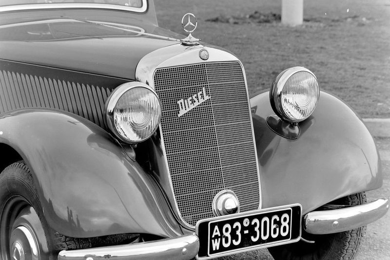 Der 170 D mit Diesel-Schriftzug auf dem Kühlergrill ab 1949. (Daimler)