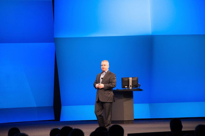 Citrix-CEO Kiril Tatarinov führte durch den ersten Teil der Keynote. (Jäger)