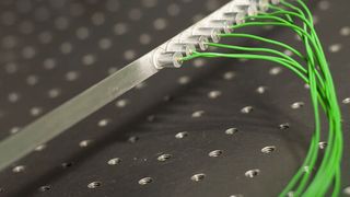 Arbeitsmodell des phononischen Kristalls (Bild: Empa)