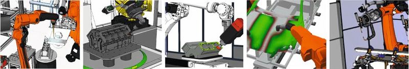 Robot Offline Programming ermöglicht Fertigungsunternehmen in virtuellen Umgebungen selbst komplexe Bewegungen aus den Bereichen Schweißen, Oberflächenbearbeitung, Schneiden und Lackierprozesse realitätsnah zu simulieren und zu optimieren.(Bild:  Visual Components)
