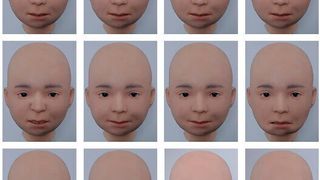 Nikola’s facial action units. The facial action units (AUs) produced by the android Nikola.  (Riken)