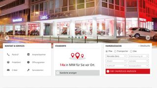 Auch online ist Lueg mit seinen Standorten überall präsent. (Bild: Lueg)