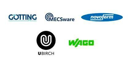 Die Unternehmen WAGO, Götting, MECSware, Ubirch und Novoferm zeigen in Hannover zusammen einen ShowCase aus der Realität mit Technologie, die bereits jetzt zur Verfügung steht! Ein AGV bewegt sich in einem Fertigungsbereich zusammen mit Personenverkehr. Über eine WAGO-Zentralsteuerung wird der Gesamtprozess incl. Werkstore, Signalampeln und Benutzererkennung sowie das Daten Handling gesteuert. Steuerung und auch AGV kommunizieren via 5G. Wichtige Daten werden manipulationssicher ebenfalls auf dem 5G-Kanal in einer Cloud gespeichert. 
WAGO zählt zu den international führenden Anbietern von Verbindungs- und Automatisierungstechnik sowie Interface Electronic. 
Götting entwickelt Lösungen zur Daten-Kommunikation zwischen fahrerlosen Transportfahzeugen (FTF, engl. AGV) und hat das weltweit umfangreichste Programm an Sensoren zur Spurführung und Navigation dieser Fahrzeuge. 
Die Novoferm-Gruppe ist ein europäischer Systemanbieter von Tür- und Torlösungen sowie Verladesystemen. 
MECSware entwickelt 4G/5G-Systemlösungen - mit dem Mobile Edge Cloud Server (MECS) als Herzstück. 
Ubirch ist der Spezialist für Blockchain-basierte Technologie im Bereich IoT. Bestehend aus einem extrem leichtgewichtigen Client für Sensor-Firmware und dem dazu passenden Cloud-Backend ermöglicht Ubirch mit dem Produkt „Blockchain for Things“ Datensicherung auf Militärstandard. (Verschiedene)