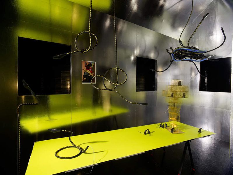3 Kunst und Kautschuk:  Mit der GOLDSCHLANGE, dem markanten Wasserschlauch von ContiTech, hat der international renommierte Lampen-Designer Ingo Maurer das richtige Material für seine Leuchtenserie Alizz Cooper gefunden. (Archiv: Vogel Business Media)