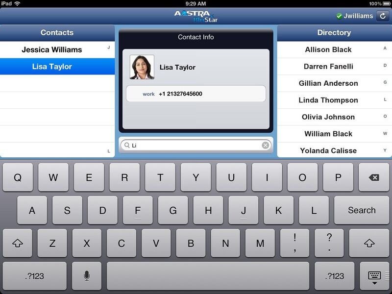 So sieht beispielsweise die Oberfläche für Video-Telefonie auf dem iPad aus. (Archiv: Vogel Business Media)