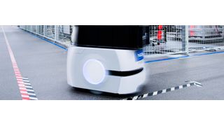 Seit die Roboter im Nokia-Werk in Oulu via LTE verbunden sind, ist die Effektivität der Material-Logistikprozesse um 30 Prozent gestiegen. (Bild: Petri Kekkonen/Nokia)