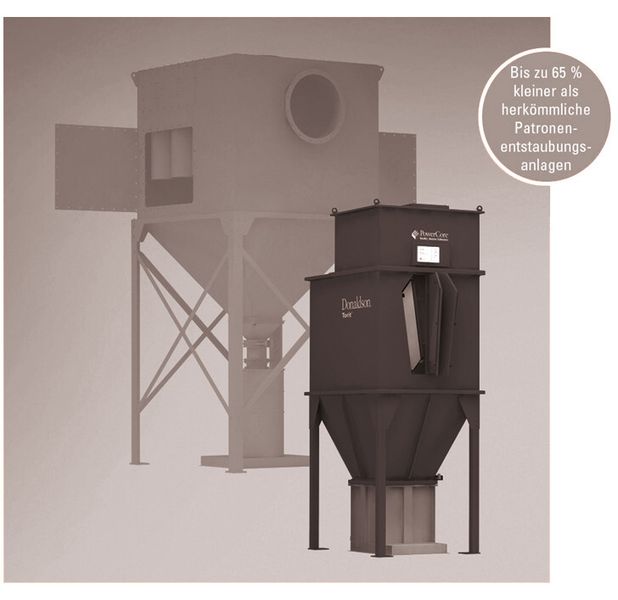 Bild 4: Die Power-Core-VH-Serie erfüllt die hohen Normen, wie sie bei Anwendungen für Schleifstaub in der Metallverarbeitung gefordert werden. (Bild: Donaldson)