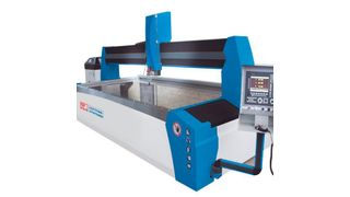 Portal-Wasserstrahlschneidanlage von Knuth, hier die Water-Jet 3020. (Knuth)