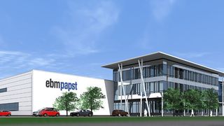 Ebm-Papst investiert 13 Millionen Euro in den Neubau seines Standortes in Lauf und stärkt seinen Standort für Getriebe und Antriebstechnik.  (Ebm-Papst)