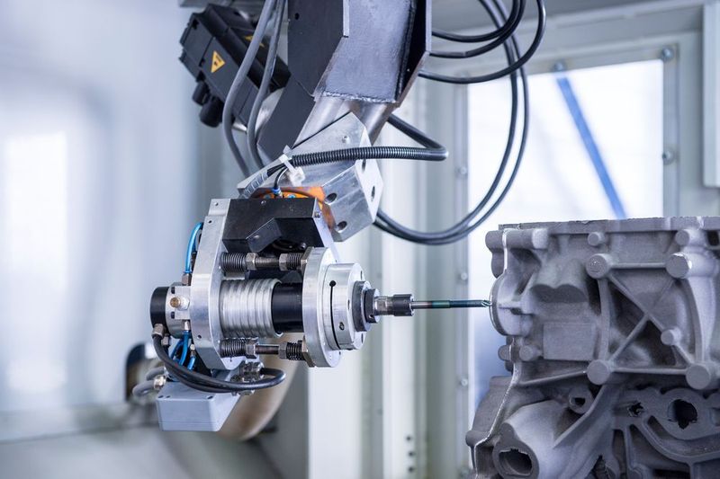 Ein neues Entgratcenter für das automatisierte Entgraten im industriellen Fertigungsprozess zeigt August Mössner. (August Mössner)