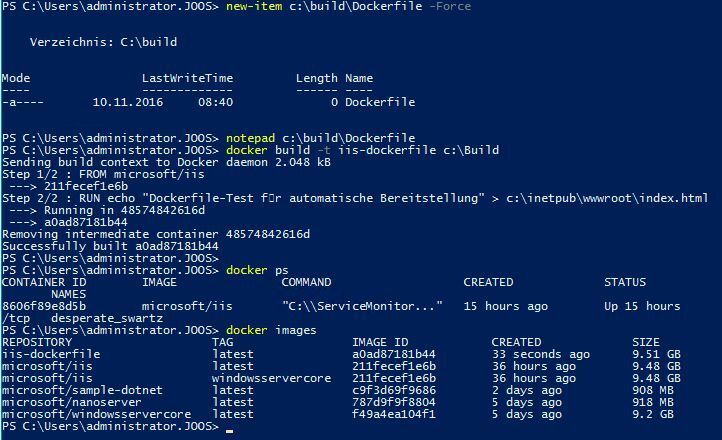 Ab Windows Server Insider Preview 17704 steht ein neues, stark verbessertes Container-Image zur Verfügung. (Joos / Microsoft)