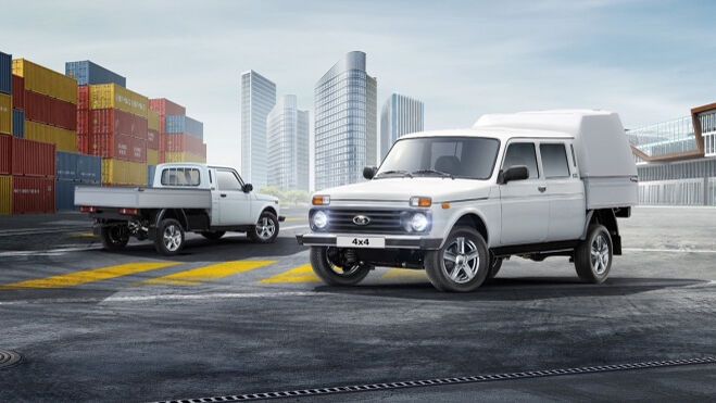Zumindest in Russland entsteht eine Art Modellfamilie mit verschiedenen Aufbauten. Mindestens zehn Varianten des Niva Legend sind erhältlich. (Bild: Avtovaz)