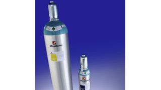 Respadur A 400 ppm mol/mol, Respadur A 900 ppm mol/mol und Respadur A 1000 ppm mol/mol (Wirkstoff: Stickstoffmonoxid), ein druckverdichtetes Gas zur medizinischen Anwendung. (Bild: Westfalen AG)