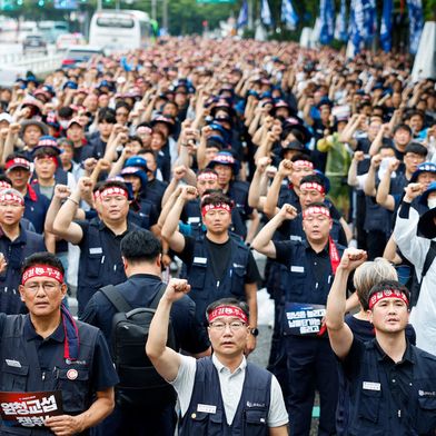 Am 21. August legte ein Streik von 39.000 Mitarbeitern die Produktion in drei koreanischen Hyundai-Werken still. (Bild: picture alliance / REUTERS | Kim Soo-hyeon)