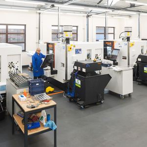 Viking Precision Engineers has invested in four Yamazaki Mazak Quick Turn 250 lathes. (Source: Keith Mindham/ Mazak)