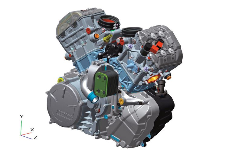 Die Konstruktion eines Motors läuft parallel zur Entwicklung der elektrischen Komponenten,... (Bild: KTM)