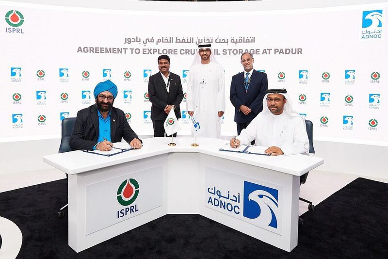 The agreement was signed by Abdulla Salem Al Dhaheri, Director of Marketing, Sales and Trading at Adnoc and HPS Ahuja, CEO & MD, ISPRL.  (Press Information Bureau )