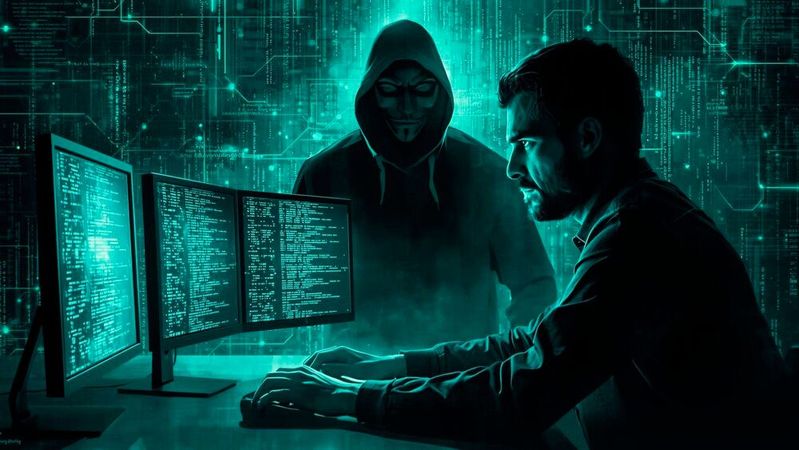 Cyberkriminalität ist global, skalierbar und oft hochprofessionell organisiert – mit eigenen Märkten, Dienstleistern und arbeitsteiliger Rollenverteilung.(Bild:  Canva / KI-generiert)