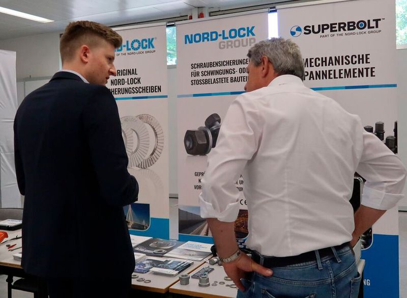 Nord-Lock informierte im Vortrag und am Stand über Schraubenverbindungen und deren Sicherung. (Bild: D.Quitter - VCG)