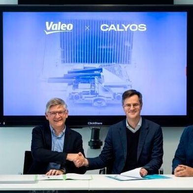 In the picture: from right to left, Pascale Herman, Christophe Delhovren, Antoine de Ryckel, Olivier de Laet. They intend to work together in the future. (Image:Valeo)