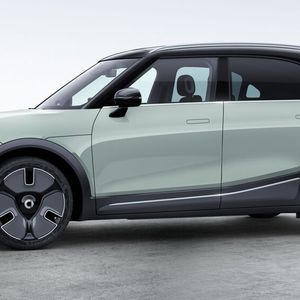 4,27 Meter ist der viertürige Smart #1 lang und damit der größte Smart aller Zeiten.(Bild:  Smart)