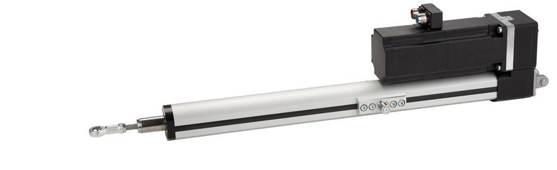 Mit jedem beliebigen Servomotor kombinierbar: Der RK Linearzylinder LZ 70 P in paralleler Bauform ergänzt die Reihe der Schwerlast-Zylinder (Bild: RK Rose + Krieger)