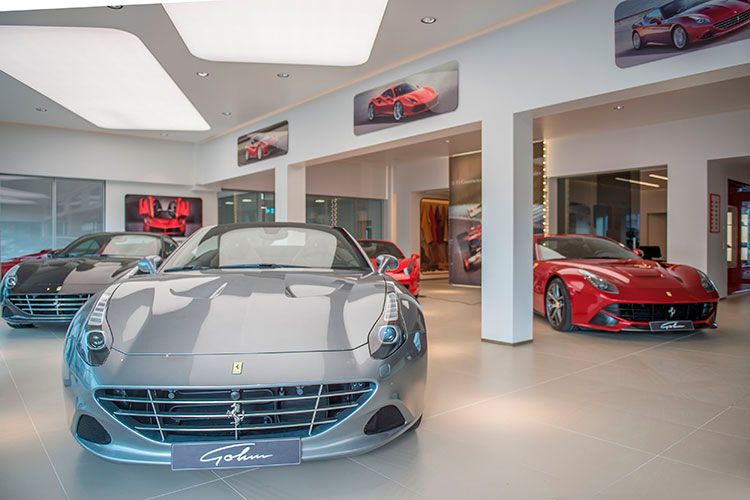 Auf 500 Quadratmetern präsentiert der Händler künftig die italienischen Sportwagen. (Foto: Ferrari)