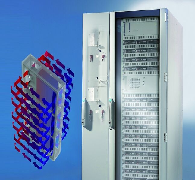 Das Liquid Cooling Package LCP ist ein Beispiel für die flüssigkeitsbasierte Serverkühlung. TÜV/GS- und UL/cUL-Approbationen garantieren geprüfte Sicherheit. (Archiv: Vogel Business Media)