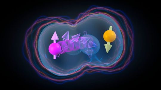 Baseler Forscher sind mit dem NCCR Spin einer Möglichkeit auf der Spur, wie man Millionen von Qubits auf einem herkömmlichen Siliziumchip unterbringen kann. Lesen Sie hier, warum man sich dabei auf sogenannte Lochspins konzentriert, die hier miteinander wechselwirken ...(Bild:  NCCR Spin)