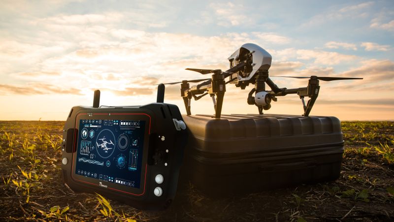 The performance of drones depends crucially on the quality of the ground control systems.  (Image:  TL Electronic GmbH)