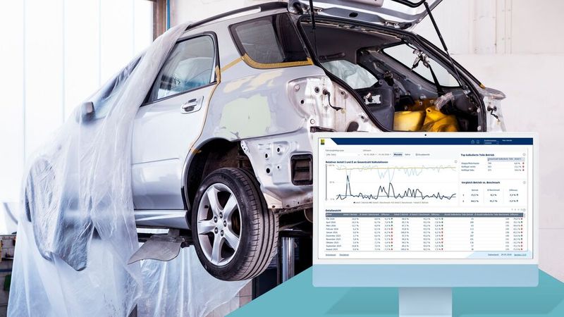 Der Green Repair Tracker bietet die Möglichkeit, die Quote von Instandsetzen vs. Austauschen zu analysieren. In der Pro-Version können zusätzlich die CO₂-Emissionen beider Reparaturwege ermittelt und transparent ausgewiesen werden.  (Bild: DAT)
