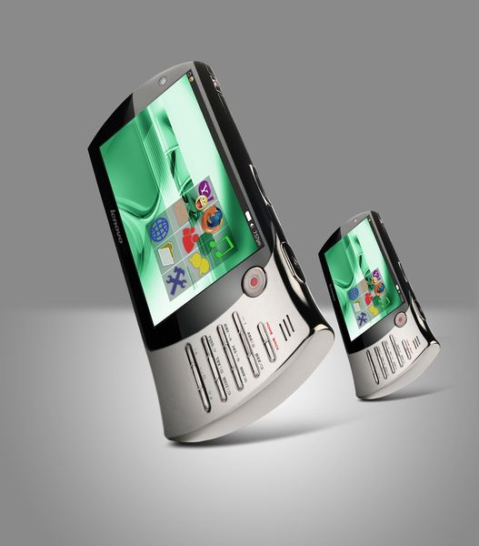 Die Konzeptstudie von Lenovo erinnert mit ihrer Form an PDAs vergangener Tage. (Archiv: Vogel Business Media)