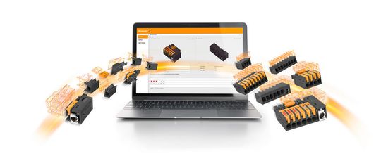 Einfache Konfiguration mittels Weidmüller Configurator oder in  der neuen Service-Platform „easyConnect“. Mit wenigen Klicks können  individuelle Leiterplattensteckverbinder konfiguriert und bestellt werden.(Bild:  Weidmüller)