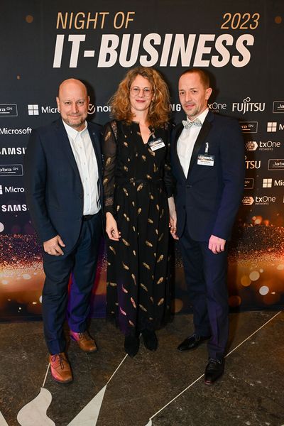 Das Seagate Team (v. l.) Frank Gerich, Barbara Meister und Sascha Bosen (Bild: Hannes Magerstädt)