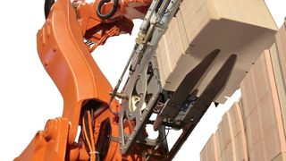 Die Lösung für die Maschinenbeschickung mit Pappschachteln und Wiederpalettierung von Paletten: der I-Loader. (Bild: CSi)