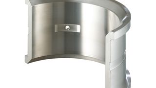 Für hochbelastete Gleitlager in Turbinen, Elektroantrieben oder Großgetrieben kommt eine hochfeste Weißmetall-Gleitlagerlegierung zum Einsatz. (Bild: Zollern)