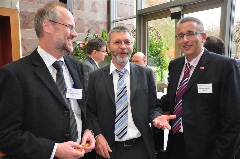 von links: Dr. Wolfgang Gasteyer, Dr. Wilfried Hartmann und Christian Seemann (alle BASF) (Bilder: M. Henig, J. Nellen / PROCESS) (Archiv: Vogel Business Media)